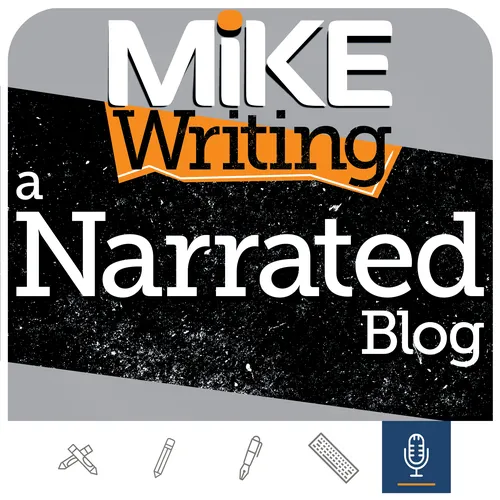 Mike Writing Narrated Blog with Michael P. Wright