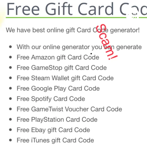 Avoid scams