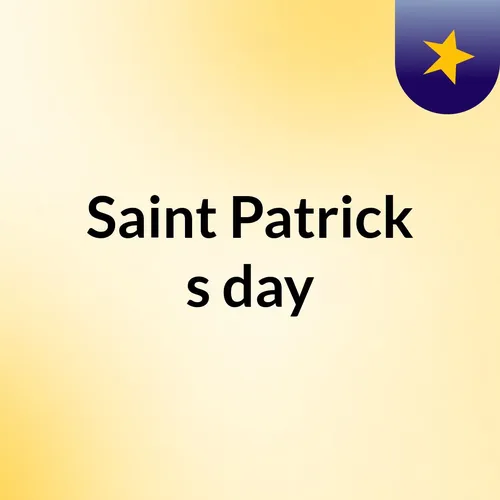 Saint Patrick's day