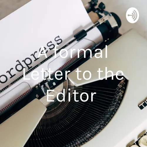 A formal Letter to the Editor
